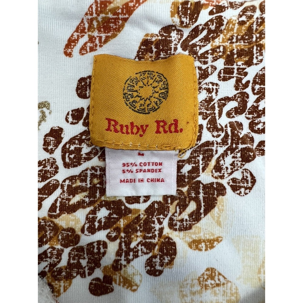 Ruby Rd Pullover Blouse Women's Size Medium White… - image 8